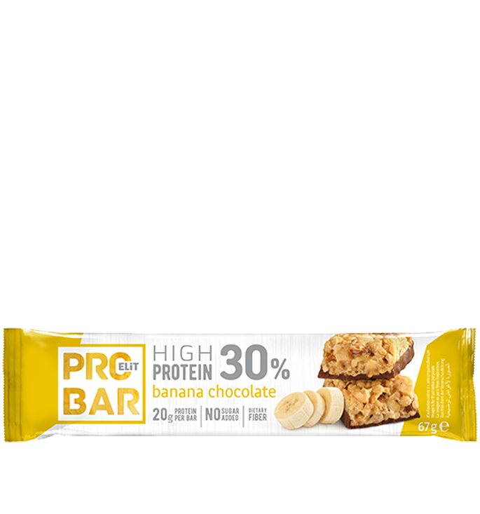 ВИСОКОПРОТЕИНОВ БАР БАНАН И МЛЕЧЕН ШОКОЛАД PROELiT BAR