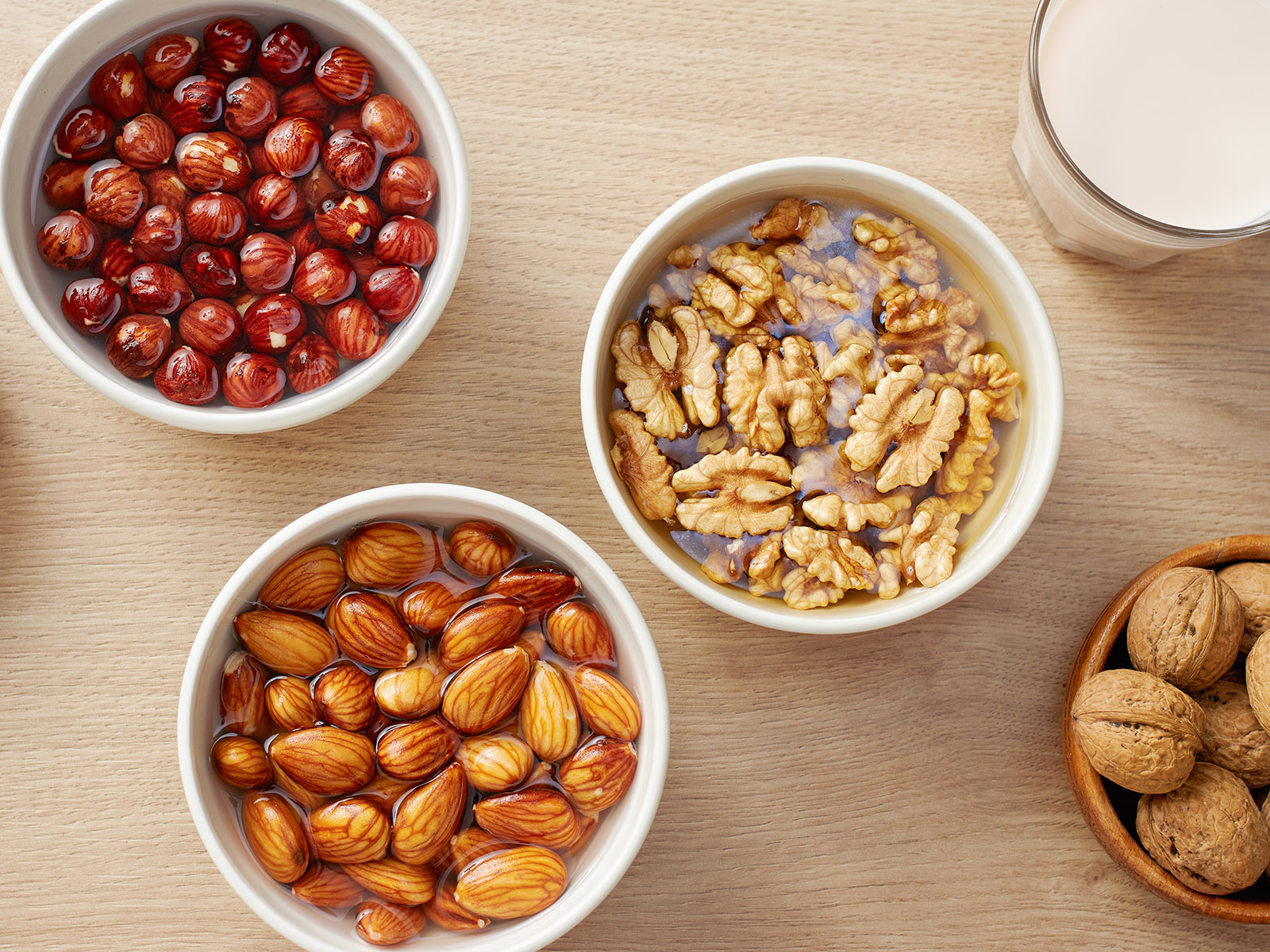 Soaking raw nuts and seeds